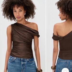 Reformation Hera Silk Top
